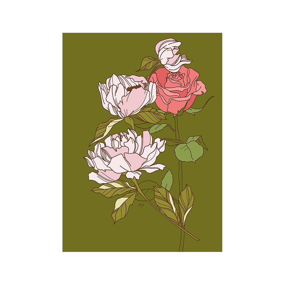 TELA CANVAS - magnolia rosa